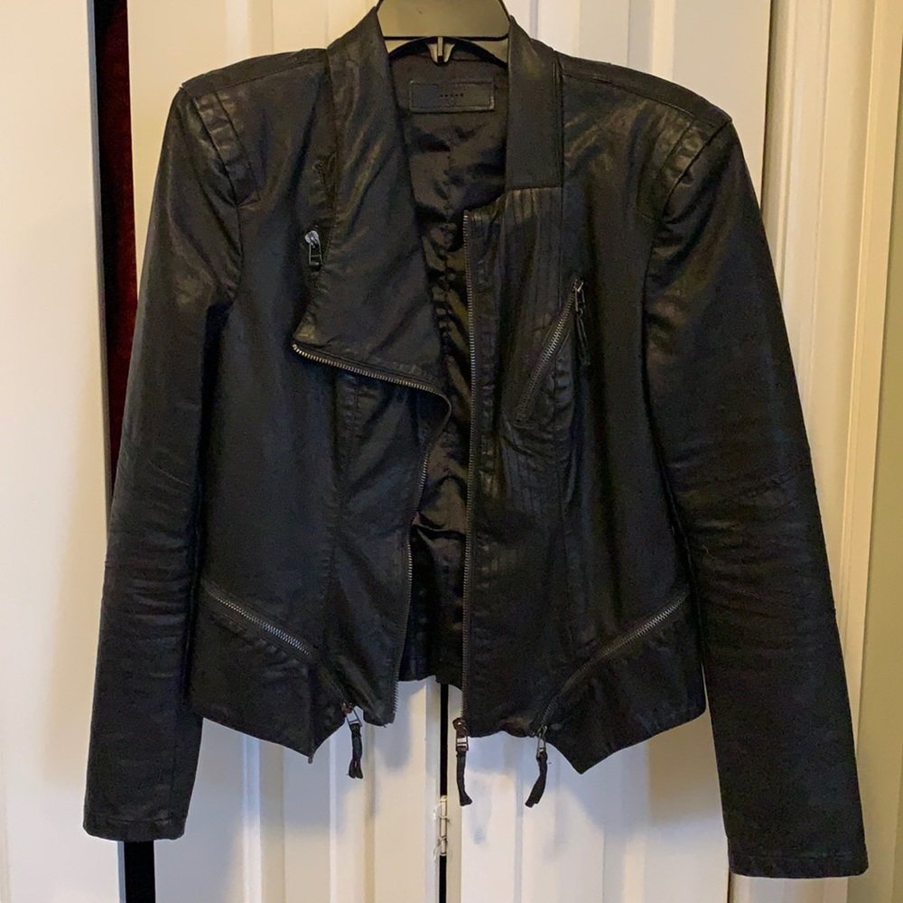 BLANKNYC faux leather moto jacket